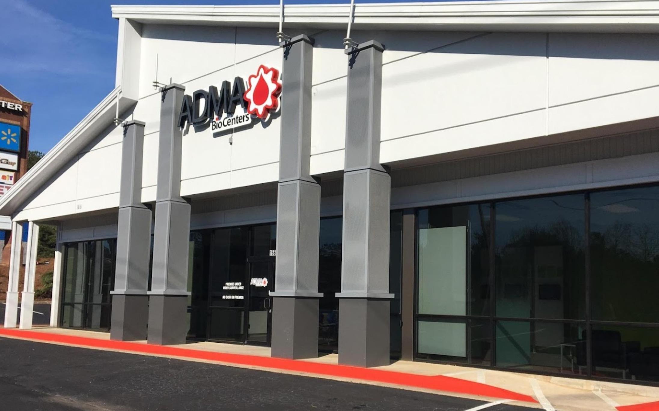 ADMA BioCenters Kennesaw, GA plasma donation center in Marietta, Georgia