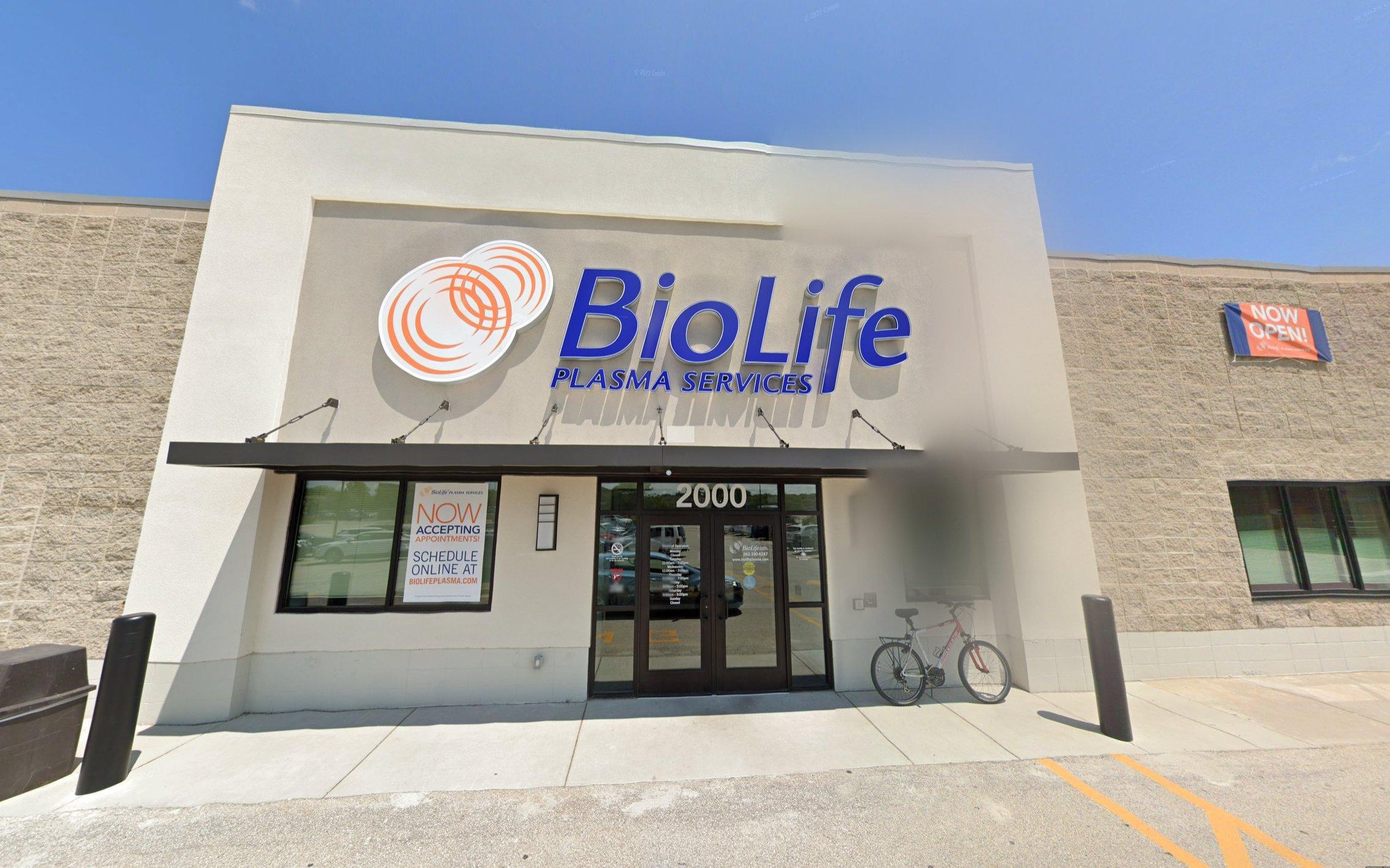 BioLife Plasma Services Pewaukee, WI plasma donation center in Pewaukee, Wisconsin