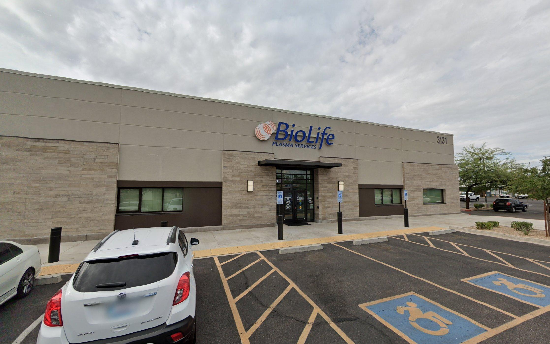 BioLife Plasma Services Phoenix, AZ plasma donation center in Phoenix, Arizona