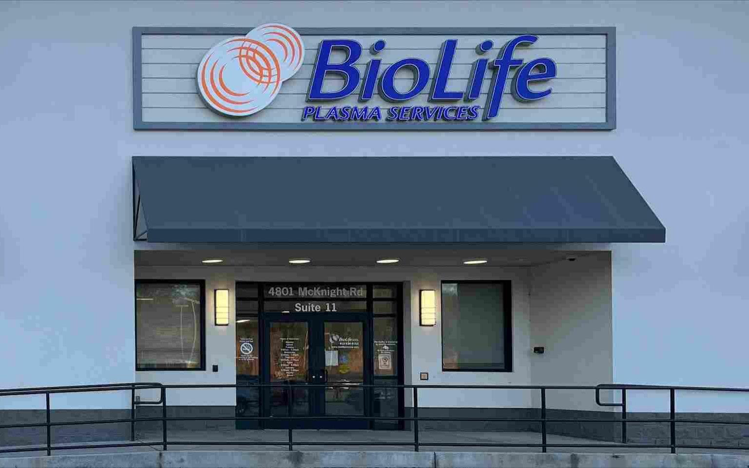 BioLife Plasma Services Pittsburgh, PA plasma donation center in Pittsburgh, Pennsylvania