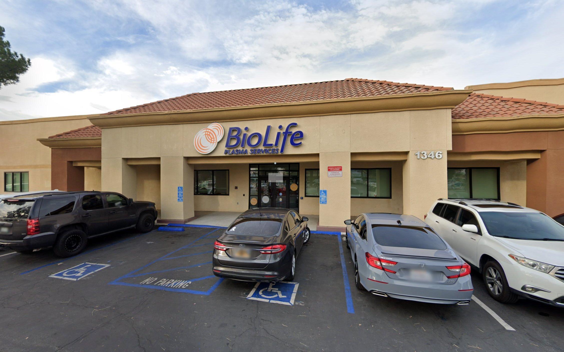 BioLife Plasma Services Rialto, CA plasma donation center in Rialto, California