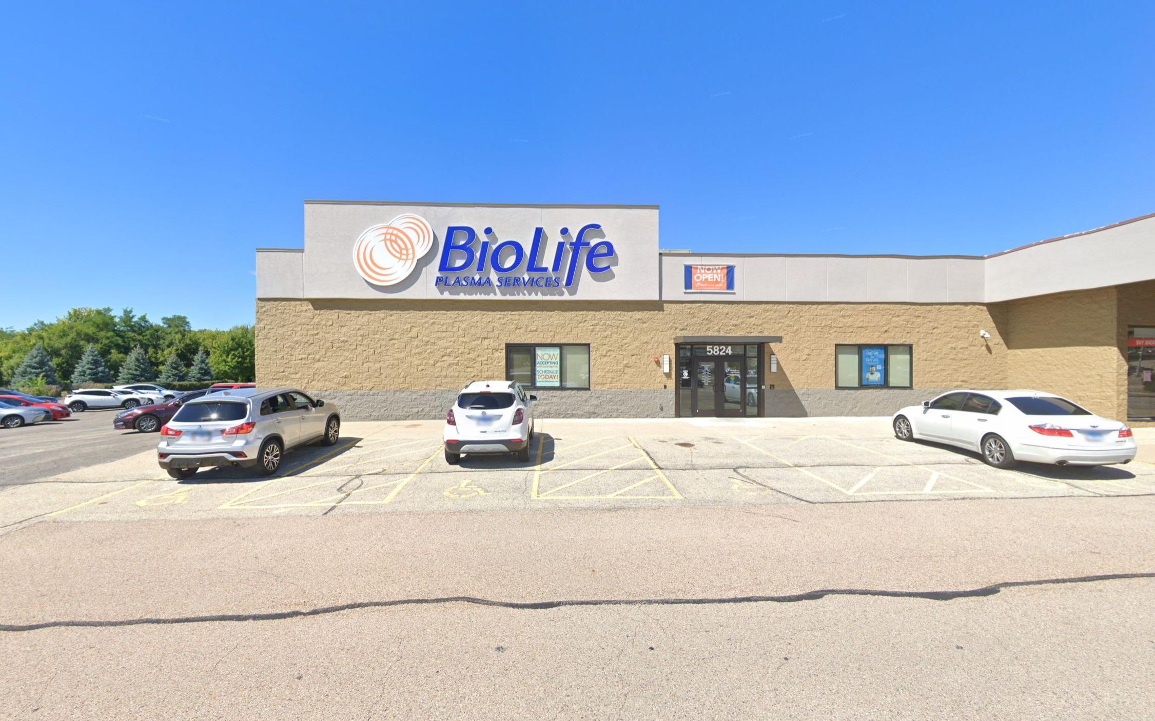 BioLife Plasma Services Rockford, IL plasma donation center in Rockford, Illinois