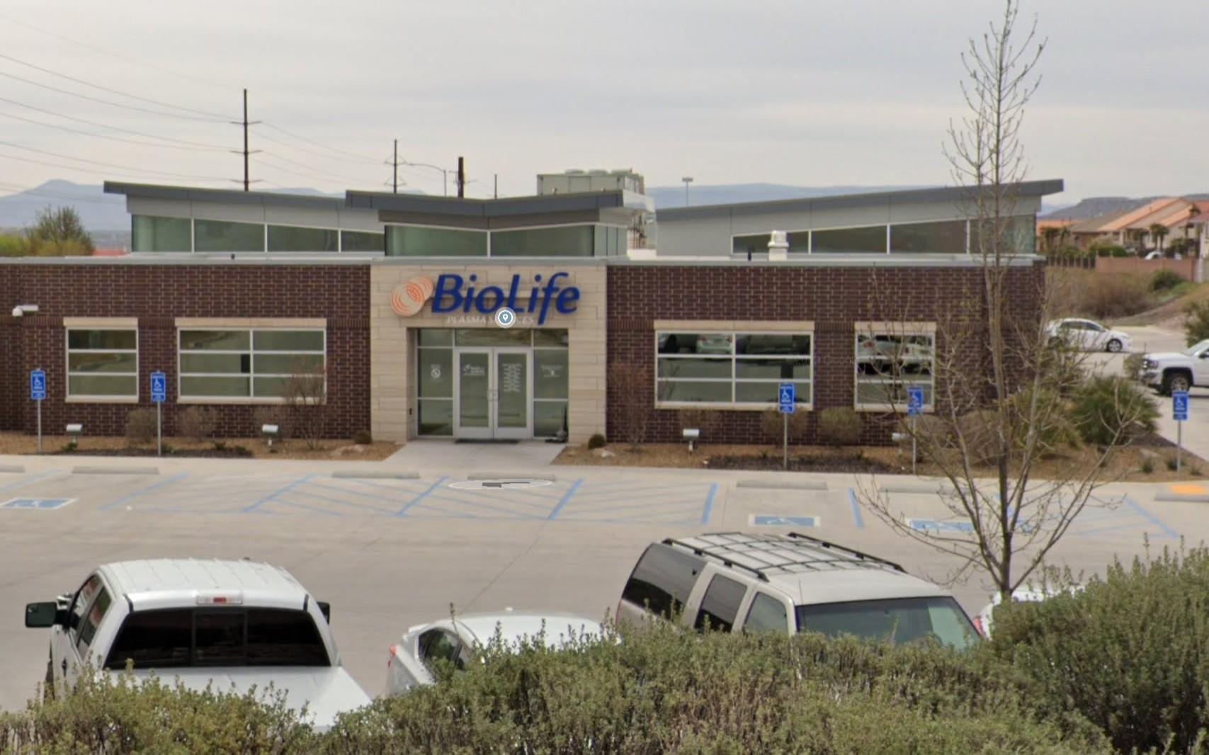 BioLife Plasma Services St. George, UT plasma donation center in St. George, Utah