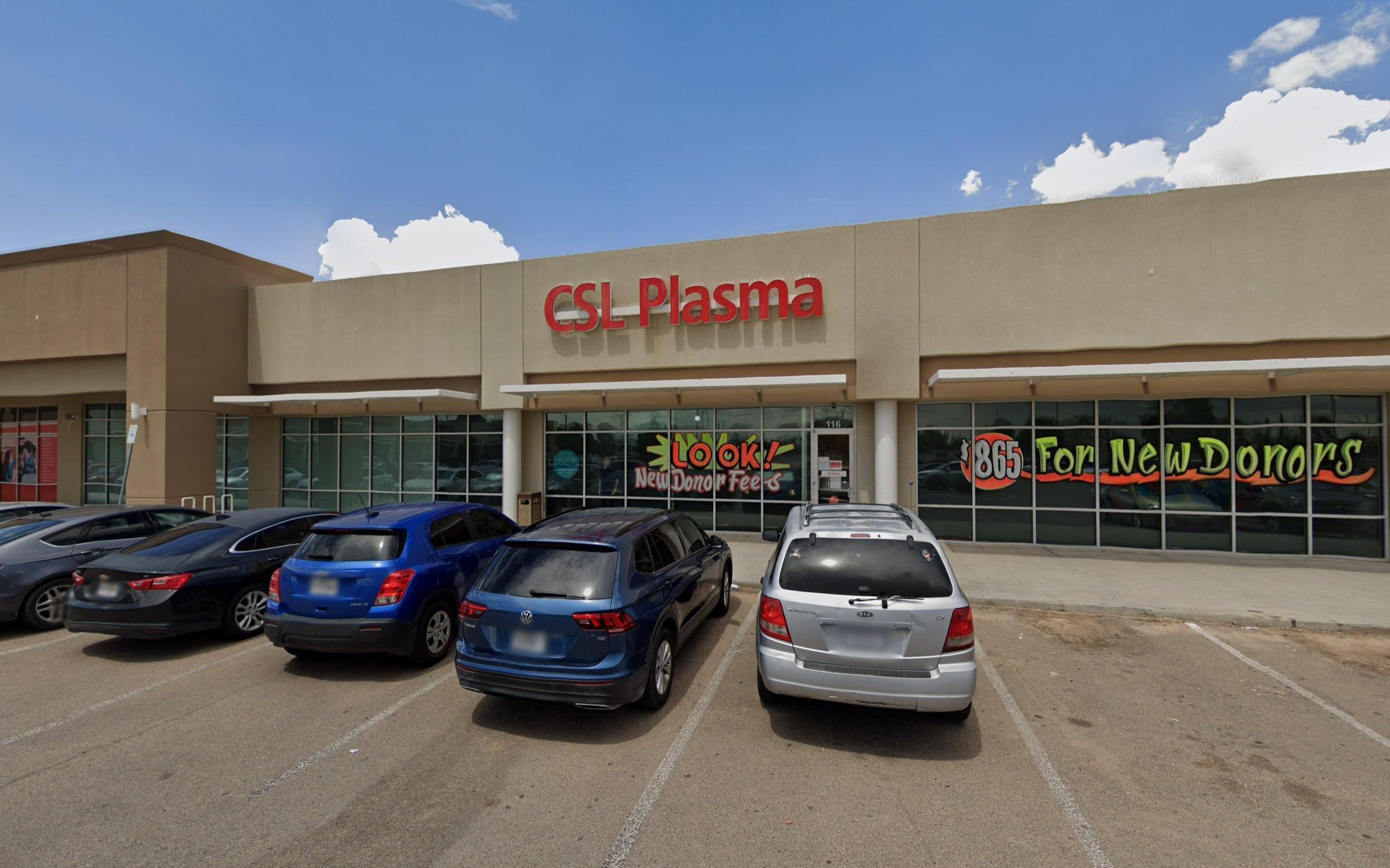 CSL Plasma El Paso, TX plasma donation center in El Paso, Texas