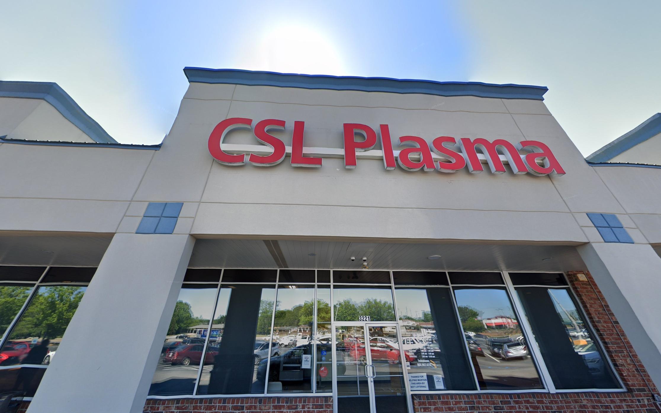 CSL Plasma Greenville, SC plasma donation center in Greenville, South Carolina