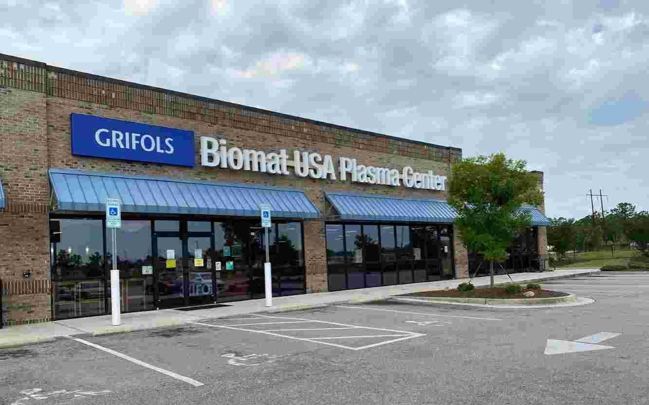 Grifols Biomat USA Jacksonville, NC plasma donation center in Jacksonville, North Carolina