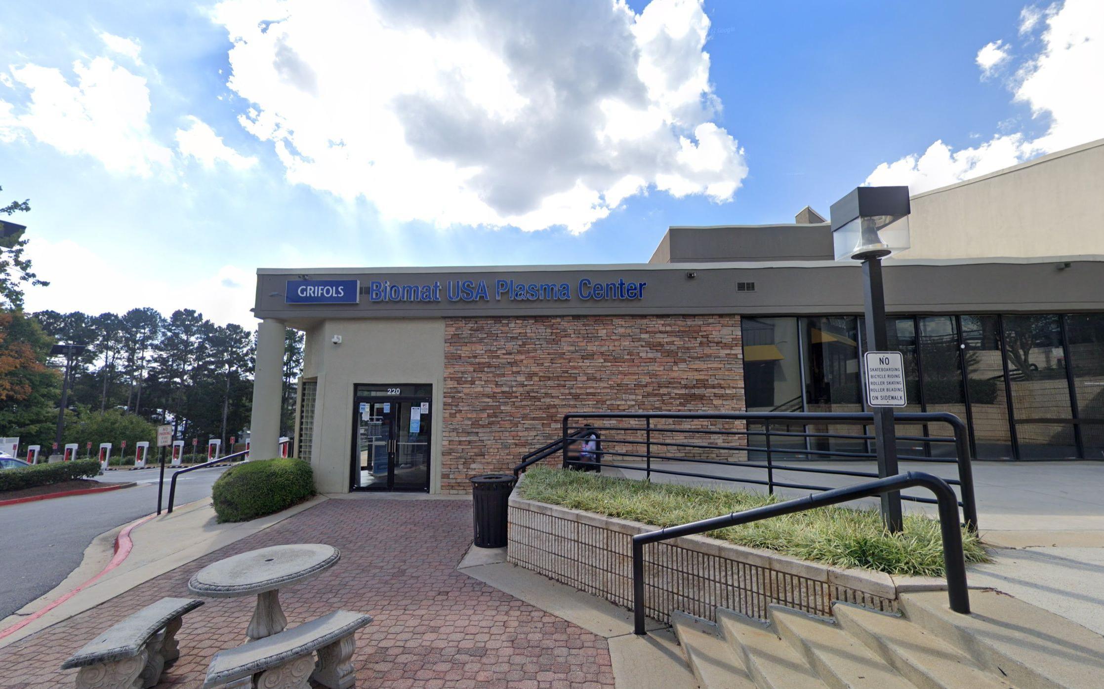 Grifols Biomat USA Marietta, GA plasma donation center in Marietta, Georgia