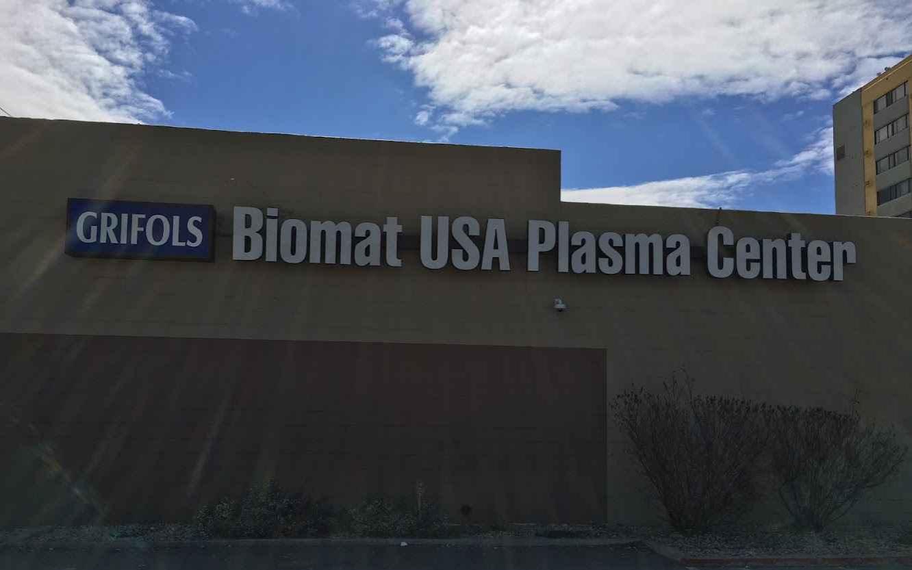 Grifols Biomat USA Reno, NV plasma donation center in Reno, Nevada