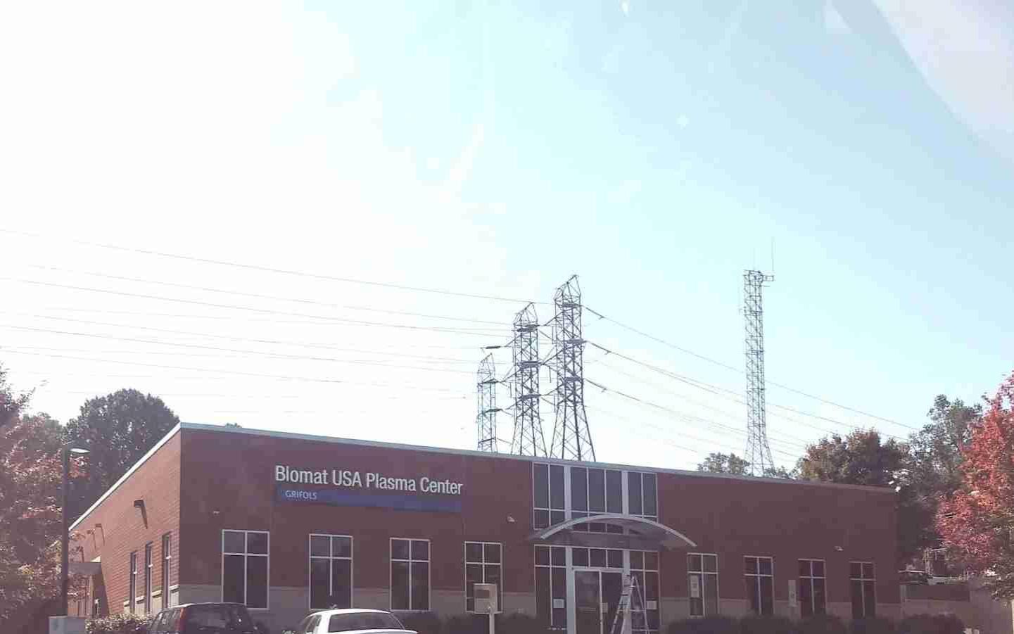 Grifols Biomat USA Winston-Salem, NC plasma donation center in Winston-Salem, North Carolina